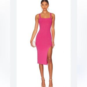 NWT Superdown Zoe Square Neck Dress in Pink XS Revolve